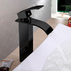 Torneira Banheiro Mistador Monocomando Bica Alta Preta Roma
