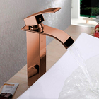 Torneira Banheiro Mistador Monocomando Bica Alta Rosé Gold Ro