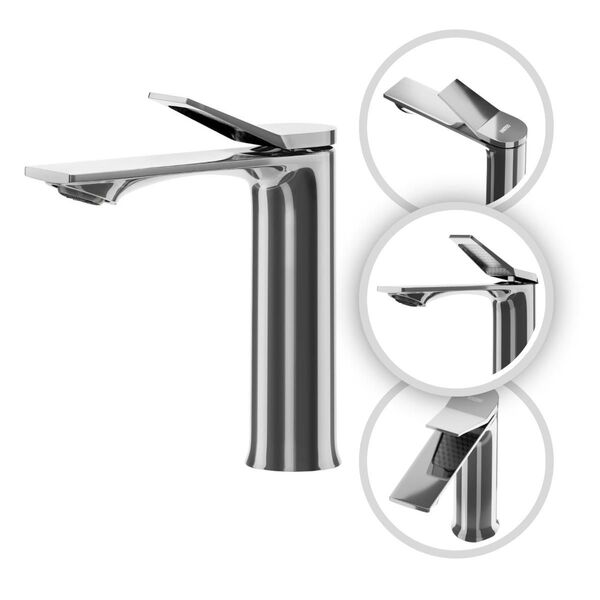 Torneira Banheiro Misturador 100% Metal Premium Berlim Cromado