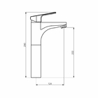 Torneira Banheiro Misturador Monocomando Alto - Led