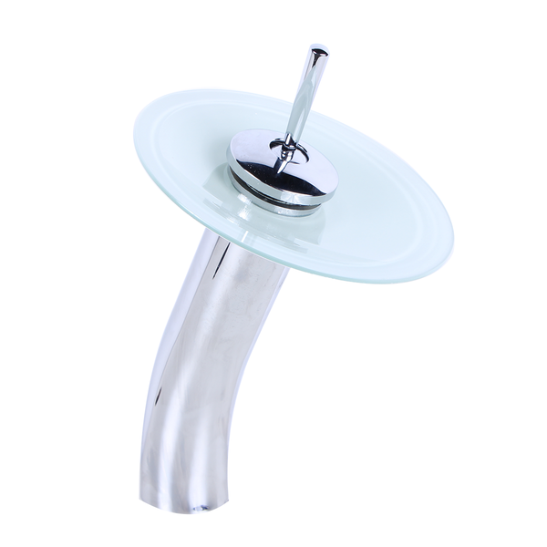 Torneira Banheiro Misturador Monocomando Cascata Vidro Alta B