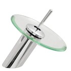 Torneira Banheiro Misturador Monocomando Cascata Vidro Baixa