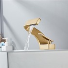 Torneira Banheiro Misturador Monocomando Dourado Escovado