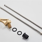 Torneira Banheiro Misturador Monocomando Dourado Escovado