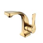 Torneira Banheiro Misturador Monocomando Luxo Dourado 6027g