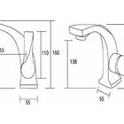 Torneira Banheiro Misturador Monocomando Luxo Dourado 6027g