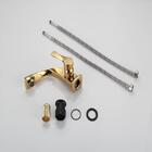 Torneira Banheiro Misturador Monocomando Luxo Dourado 6027g