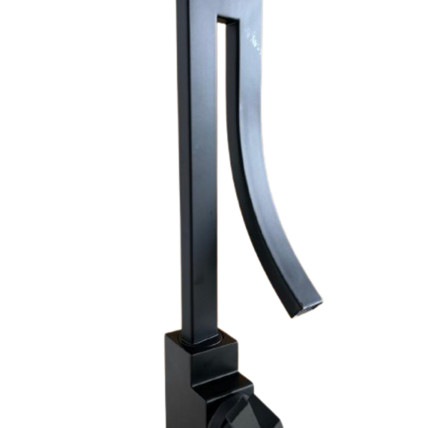 Torneira Banheiro Misturador Monocomando Premium Preta Fosco