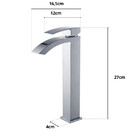 Torneira Banheiro Monocomando, 27x15x5cm Com Misturador Mx506