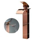 Torneira Banheiro Monocomando Alta Rosê Gold Cobre Premium