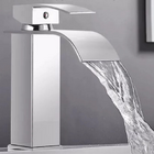 Torneira Banheiro Monocomando Bancada Cascata Cromada Bica Ba