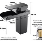 Torneira Banheiro Monocomando Banheiro Novadecor Preta