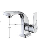 Torneira Banheiro Monocomando Bica Baixa Cromada