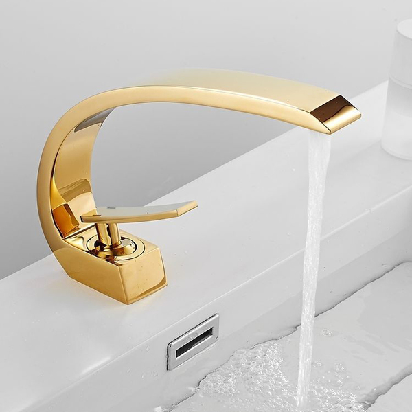 Torneira Banheiro Monocomando Cuba Misturado T105d Dourado