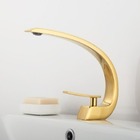 Torneira Banheiro Monocomando Luxo Dourada