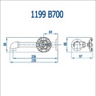 Torneira Banheiro Parede Living Preto Fosco Fani