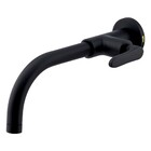 Torneira Banheiro Parede Túnis Clássica Preto Fosco Fani