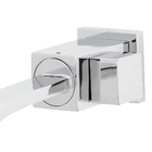 Torneira Banheiro Quadrada Bica Móvel Retangular Parede