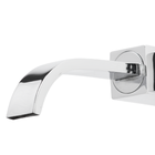 Torneira Banheiro Quadrada Bica Móvel Retangular Parede