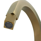 Torneira Banheiro Quadrada Dourada Gold Pratica Clean Alta