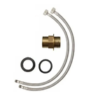 Torneira Banheiro Quadrada Dourada Monocomando Bica Alta