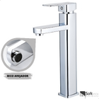 Torneira Banheiro Quadrada Lavabo Bica Alta Absolute