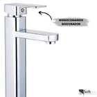 Torneira Banheiro Quadrada Lavabo Bica Alta Absolute