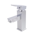 Torneira Banheiro Quadrada Monocomando Cromada