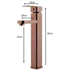 Torneira Banheiro Reta Alta Monocomando Misturador Quente e F