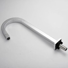 Torneira Banheiro Slim Tube Quadrada Alta Cromada Cromado