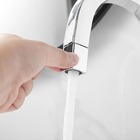 Torneira Banheiro Slim Tube Quadrada Alta Cromada Cromado