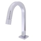 Torneira Banheiro Slim Tube Quadrada Baixa Cromada Cromado