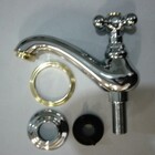 Torneira Belle Epoque Deca Bica Media Cromado Com Dourado - 1