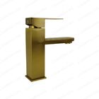 Torneira Berlim Banheiro Com Bica Baixa - Quadrada Dourada