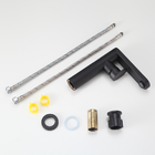 Torneira Bica Alta 22cm Misturador Monocomando Preta Aço