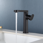 Torneira Bica Alta 22cm Misturador Monocomando Preta Aço