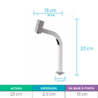 Torneira Bica Alta Espaçokb Ke-804 Monocomando Cromado