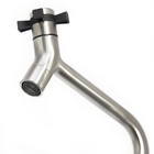 Torneira Bica Alta Link1198 Inox Escovado 304 Cuba Lavatório