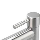 Torneira Bica Baixa Espaçokb Ke-002 Monocomando Níquel Escova