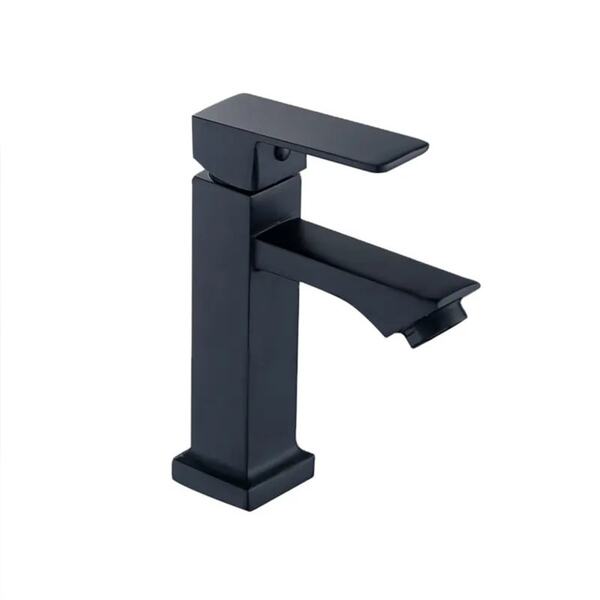 Torneira Bica Baixa Espaçokb Ke-806-b Monocomando Preto