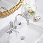 Torneira Bica Banheiro Duplo Comando Com Misturador 1/4 Volta