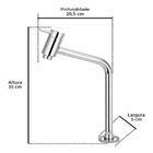Torneira Bica Média Metal Cromado Banheiro Link02 Luuk Young