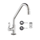 Torneira Bica Móvel 3/4" Com Arejador Articulado de Mesa Excl