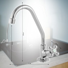 Torneira Bica Móvel Alta 1/4 De Volta - Bancada - C33 Del Met