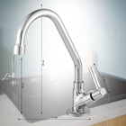 Torneira Bica Móvel Alta 1/4 De Volta - Bancada - C34