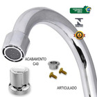 Torneira Bica Móvel Alta 1/4 De Volta - Bancada - C40