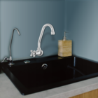 Torneira Bica Móvel Alta 1/4 De Volta - Parede - C33 Del Meta