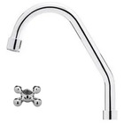 Torneira Bica Móvel Alta 1/4 De Volta - Parede - C33 Del Meta