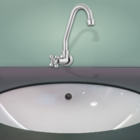 Torneira Bica Móvel Alta 1/4 De Volta - Parede - C33 Del Meta