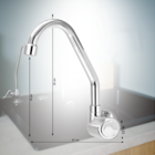 Torneira Bica Móvel Alta 1/4 De Volta - Parede - C40